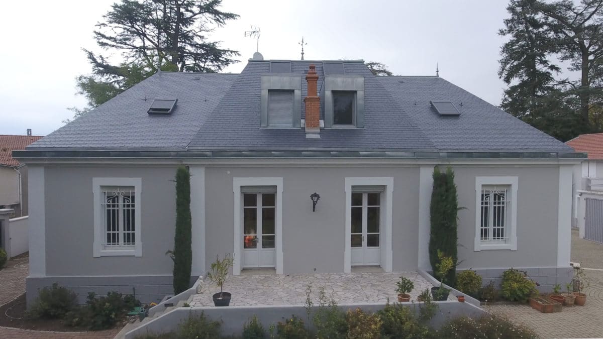 Couverture toiture ardoise métal